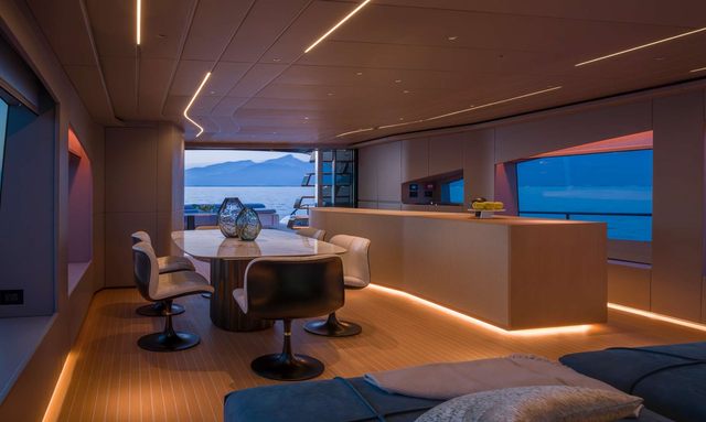One Ten yacht Loft-Style Interior Flow