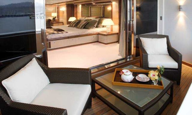 Alouette II yacht Innovative Owner's Cabin