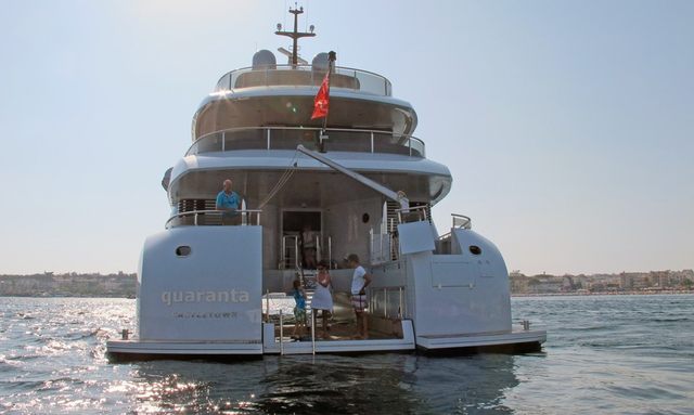 Shu U Rite yacht Versatile Swim Platform