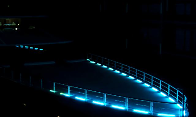 Leviathan yacht Day Calm, Night Electric