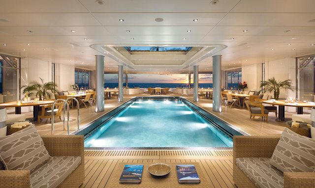 Eclipse yacht Pool converts into dancefloor