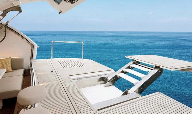 Rock Stars yacht Convertible Swim Platform