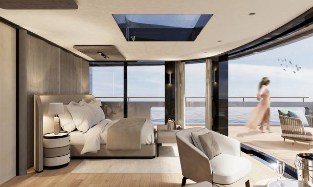 Tankoa T560 Apache yacht Panoramic Owner’s Deck Retreat