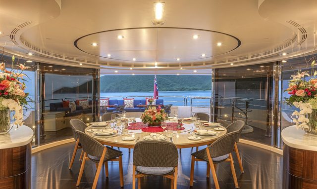 Sur La Mer yacht Formal Dining Experience