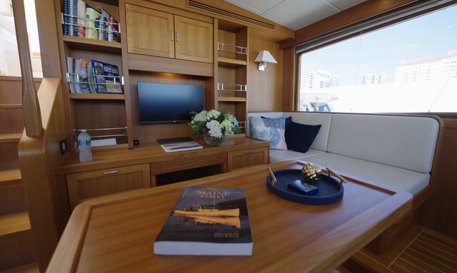 Ticket to Ride yacht Custom Wheelhouse Office