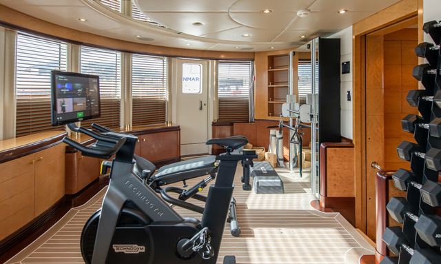 Jaguar yacht Versatile Gym and Spa