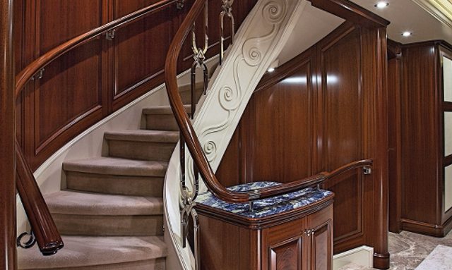 Onika yacht Intricate Staircase