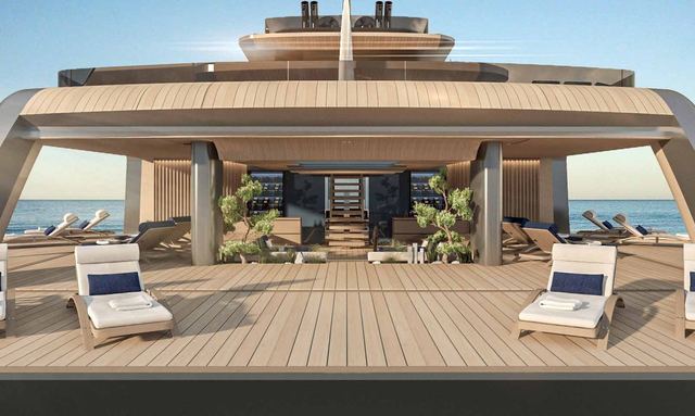 Thalassa yacht Largest Beach Club Ever Built By Feadship