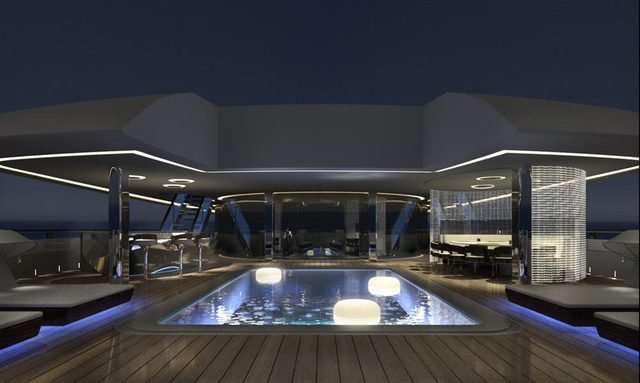 Vava II yacht Oversized Swimming Pool