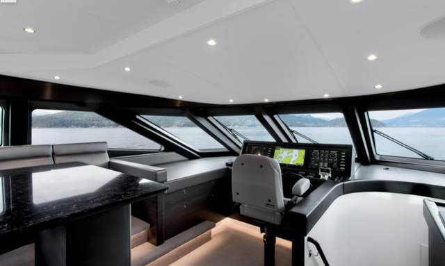 Crescent Lady yacht Bridge Command Center