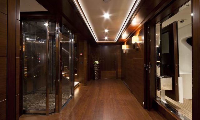 Odyssey yacht Guest elevator