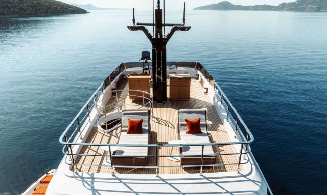 At One yacht Upper Deck As A Second Living Area