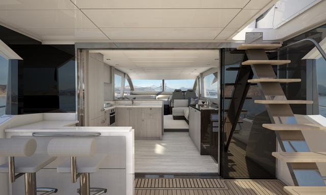 Galley aft layout