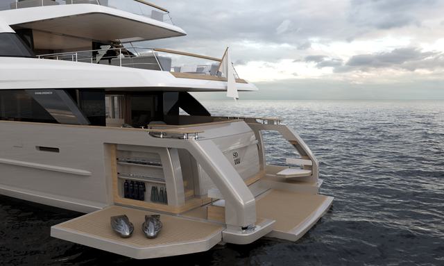 Unique S yacht Three Sided Beach Club