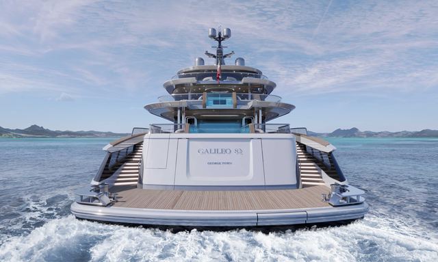 Project Galileo yacht Multi-Level Beach Club Design