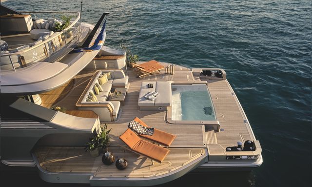 Sirius X yacht Oasis Deck Beach Club