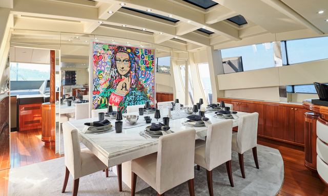 Ability yacht Custom Dining and Lounge Space