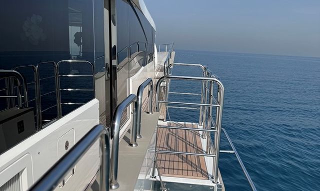 New Edge yacht Side Balcony