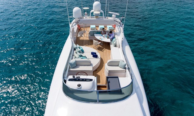Amaya yacht Zoned flybridge layout