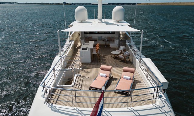 Mustique yacht Expansive Top Deck