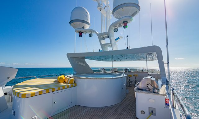 I Love This Boat yacht Jacuzzi With a View