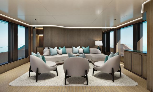 Cabana yacht Mediterranean-Style Interior Palette
