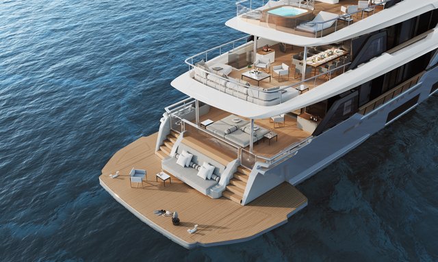 Boobale yacht 70m² beach deck at waterline