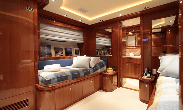 Queen of Sheba yacht American Walnut Finish