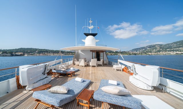 Bluemar II yacht Sundeck Observation Area