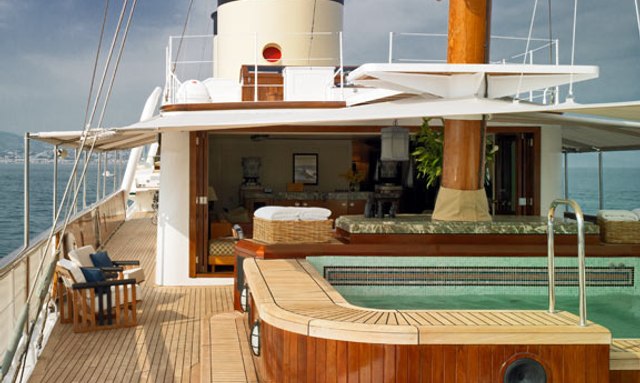 Talitha yacht Upper Deck