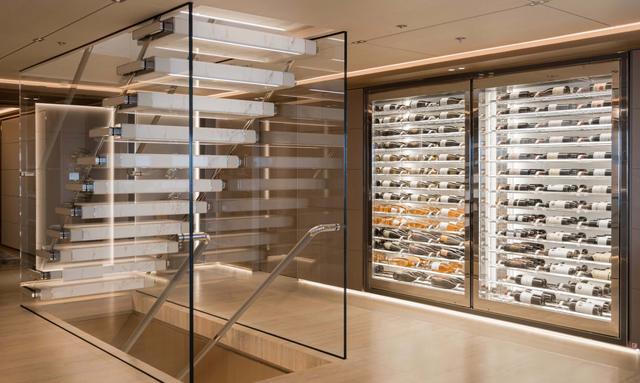 Lasata yacht Wine Wall