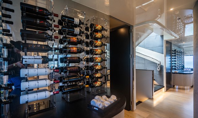 Aquila yacht Wine Cellar