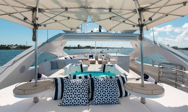 About Time yacht Sun Deck Social Hub