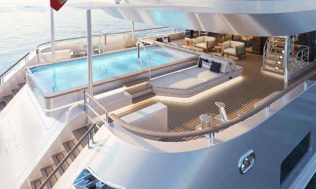 Project Freedom yacht Main Deck Poolside Hub 