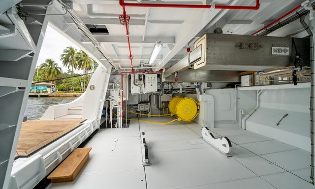 Blue Symphonie yacht Stern Tender Garage