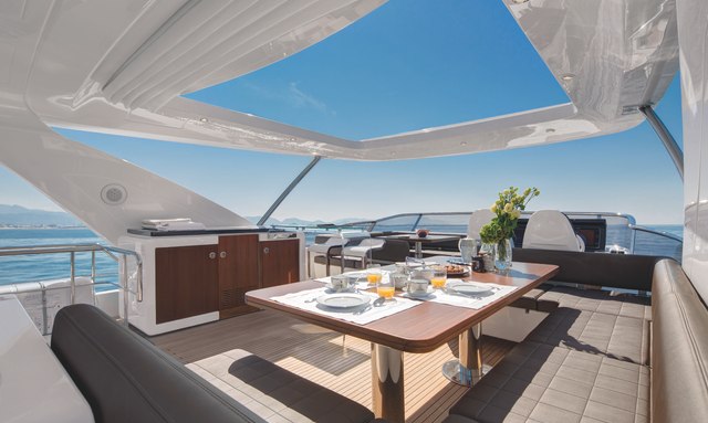 Sabi yacht Multi-Zone Flybridge Layout