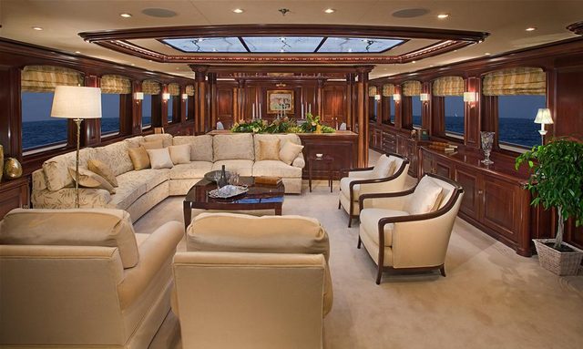 Ingot yacht Illuminated Onyx Ceilings