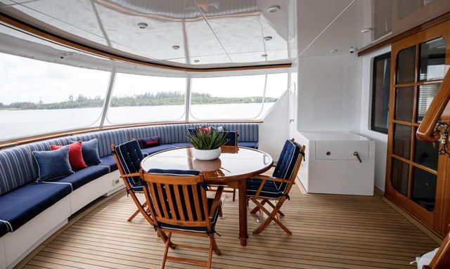 Anjilis yacht Convertible Aft Deck