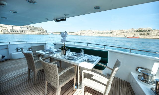 Voyager yacht Multiple Al Fresco Spaces