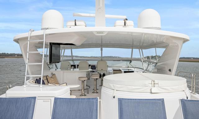 Tashtego yacht Upper Deck Hot Tub