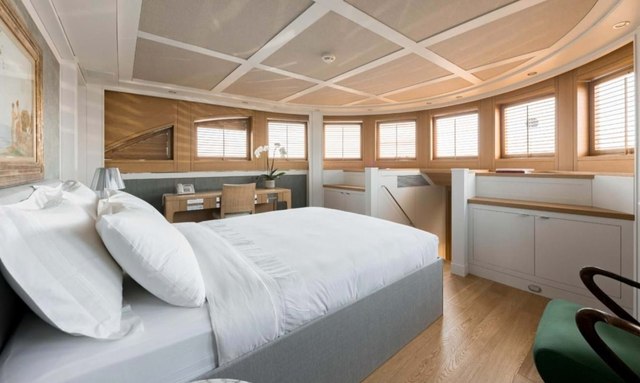 Belle Isle yacht Main Deck Owner Cabin