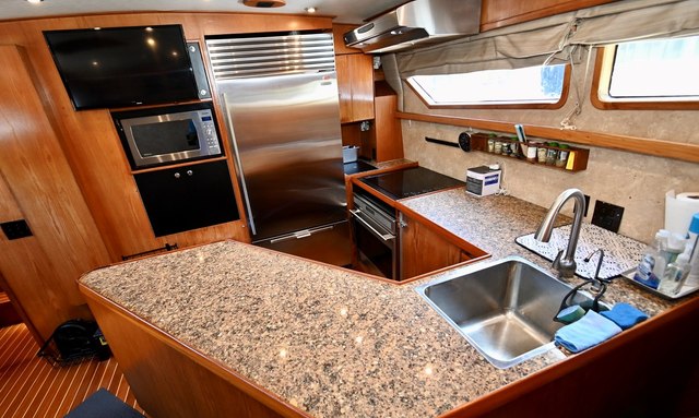 Captivator yacht Separate Galley