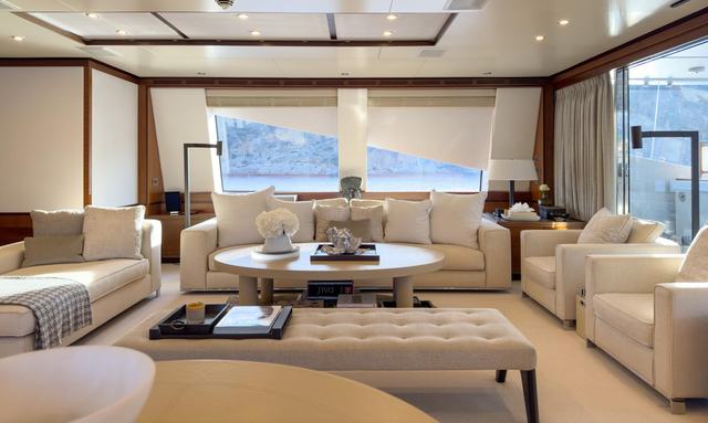 New Waves yacht Main Deck Saloon