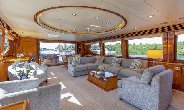 No Regrets yacht Interior Woodwork