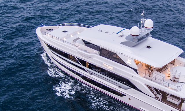 To-Kalon yacht Tender Forward, Guests Aft