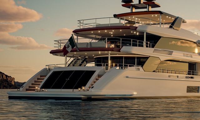 Lumina yacht Traditional Stern With Enclosed Beach Club