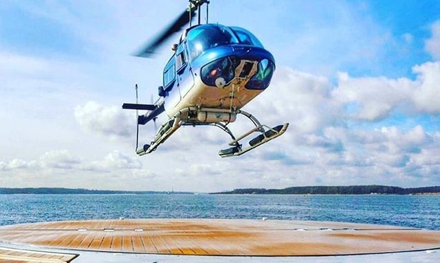 Siren yacht Hydraulic Helicopter Platform