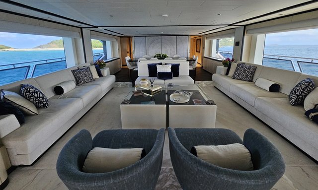 Optimism yacht Contemporary Interior Palette