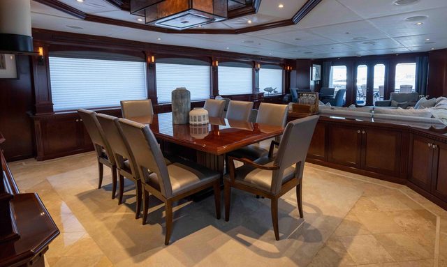 Odin yacht Formal Dining