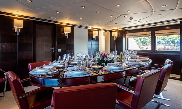 Illusion I yacht Private Dining Room